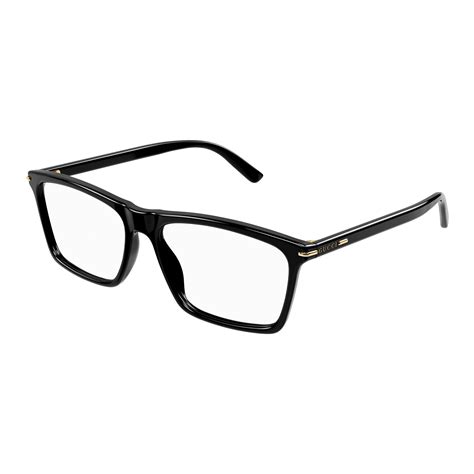 Gucci Men's Gg1445o Black Rectangle Optical Glasses